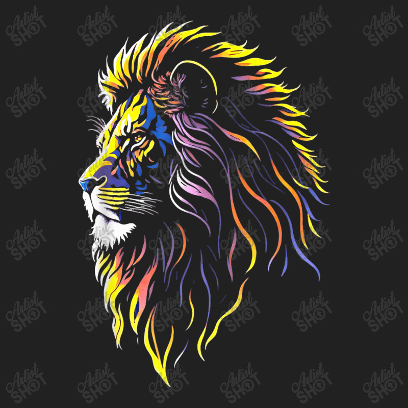 Awesome Majestic Lion Head Jungle Basic T-shirt by llaphong | Artistshot