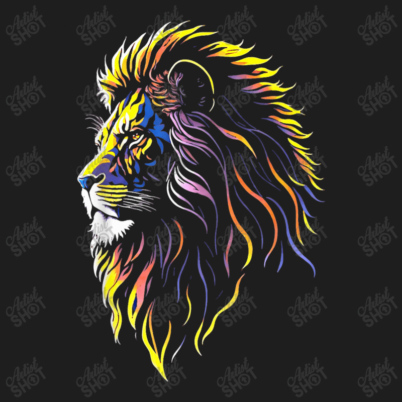 Awesome Majestic Lion Head Jungle Classic T-shirt by llaphong | Artistshot