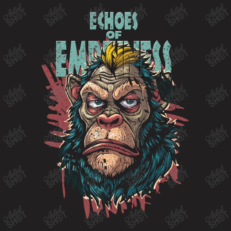 Ape Echos Of Emptimnes In Brush Grunge Style T-Shirt by Artsimetris | Artistshot