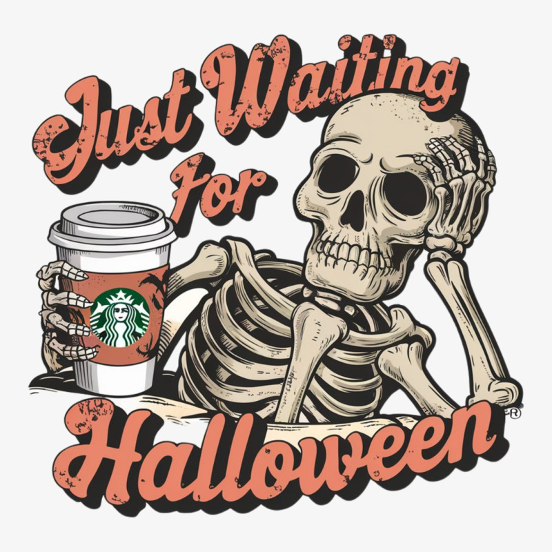 Just Waiting For Halloween Ladies Fitted T-Shirt by anh | Artistshot