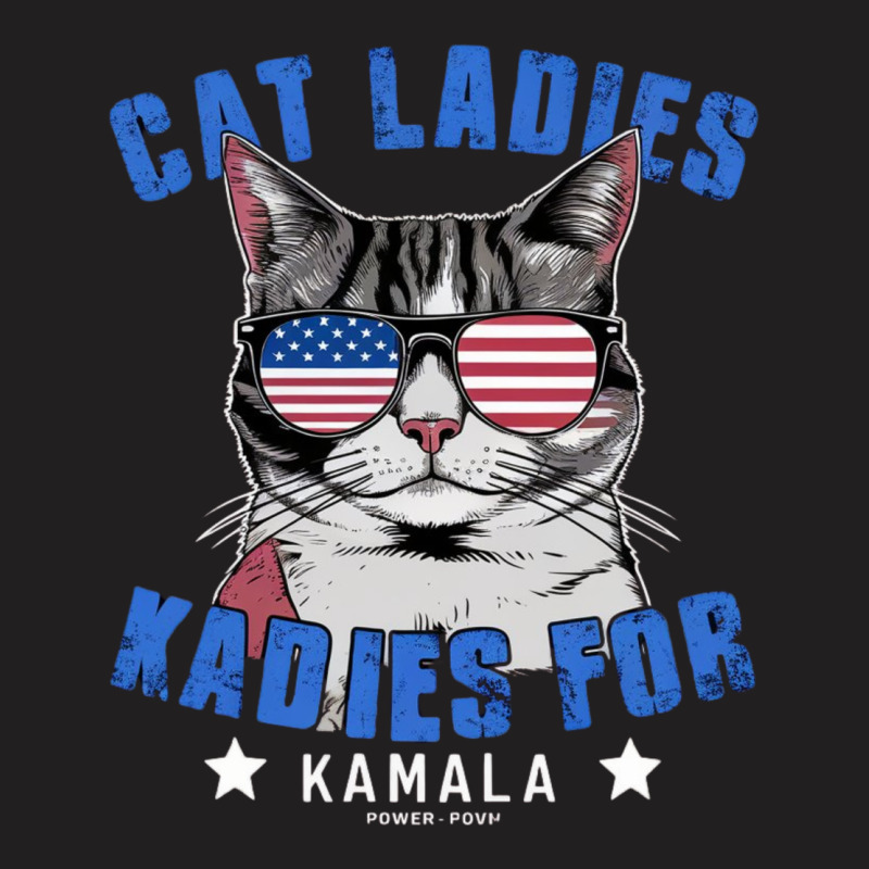 Cat Ladies For Kamala (2) T-shirt | Artistshot