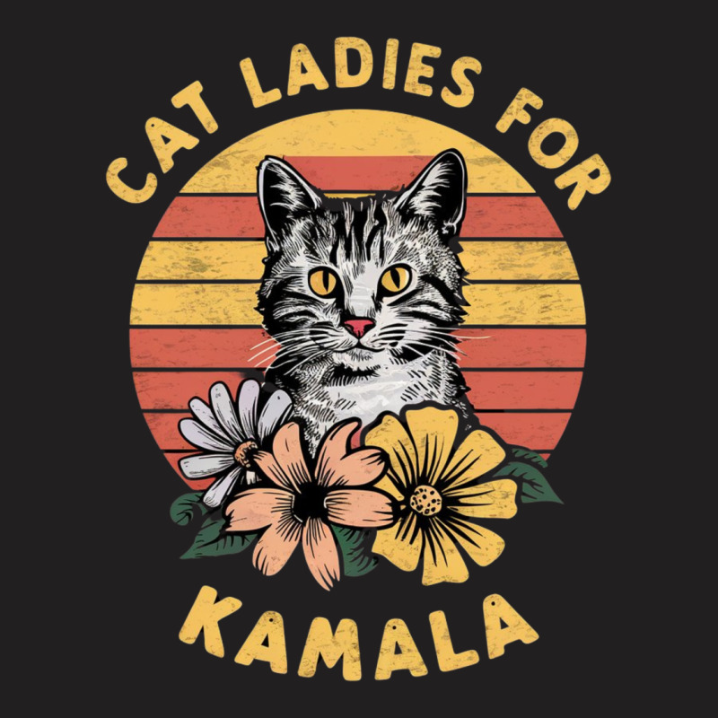 Cat Ladies For Kamala (5) T-shirt | Artistshot