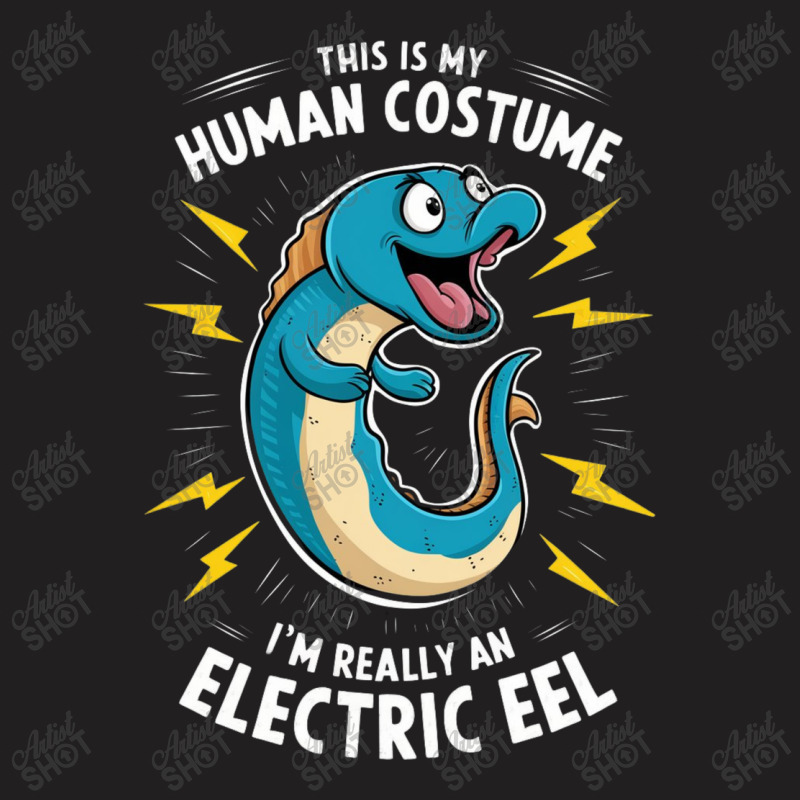 A Cartoonish Electric Blue Eel T-shirt | Artistshot