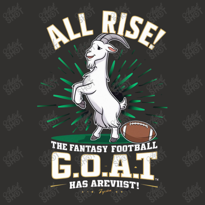 The Fantasy Football G.o.a.t. Has Arrived Champion Hoodie by Kenneth | Artistshot