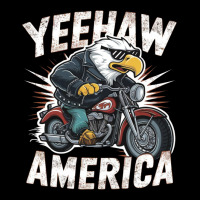 A Cartoon Bald Eagle Riding A Motorcycle Pocket T-shirt | Artistshot