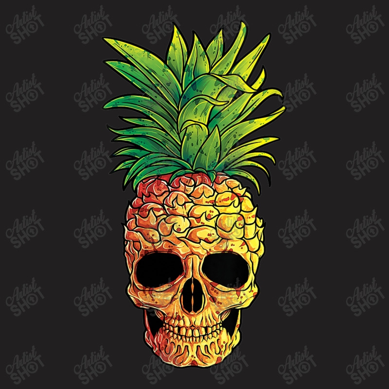 Pineapple Skull Funny Aloha Beaches Hawaiian T-shirt | Artistshot