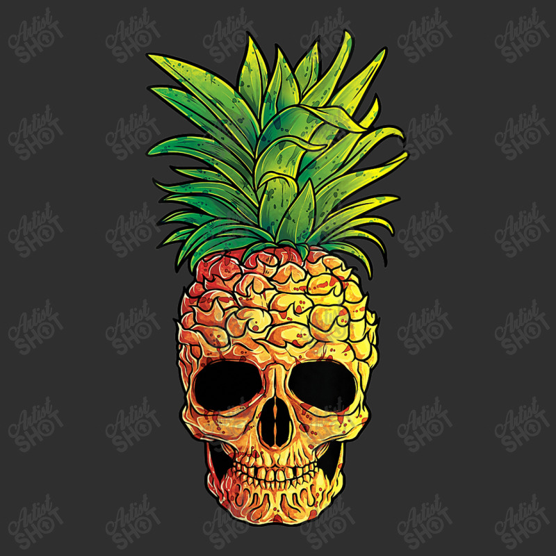 Pineapple Skull Funny Aloha Beaches Hawaiian Rectangle  Leatherette Patch | Artistshot