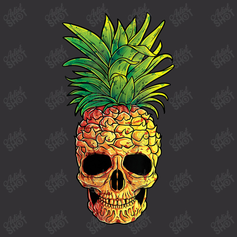 Pineapple Skull Funny Aloha Beaches Hawaiian Vintage Short | Artistshot