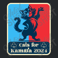 Cats For Kamala 2024 White Crewneck Sweatshirt | Artistshot