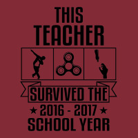 This Teacher Survived The 2016 2017 School Yea Basic Backpack | Artistshot