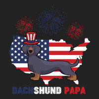 Dachshund Papa American Flag 4th Ofjuly Basic Backpack | Artistshot