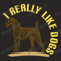 Vintage Irish Terrier Dog Ladies Fitted T-shirt | Artistshot