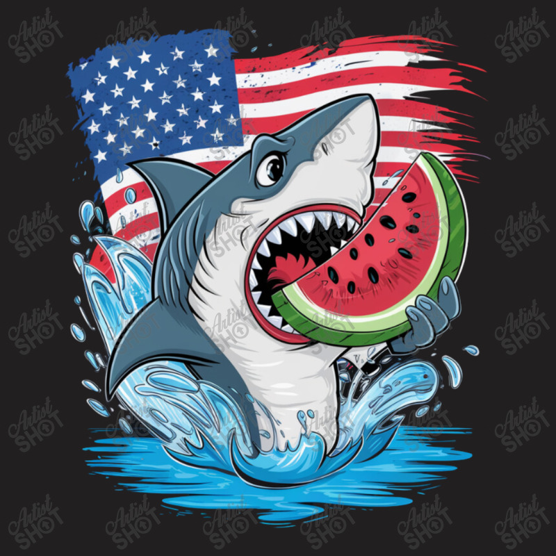 A Cartoon Shark T-shirt | Artistshot