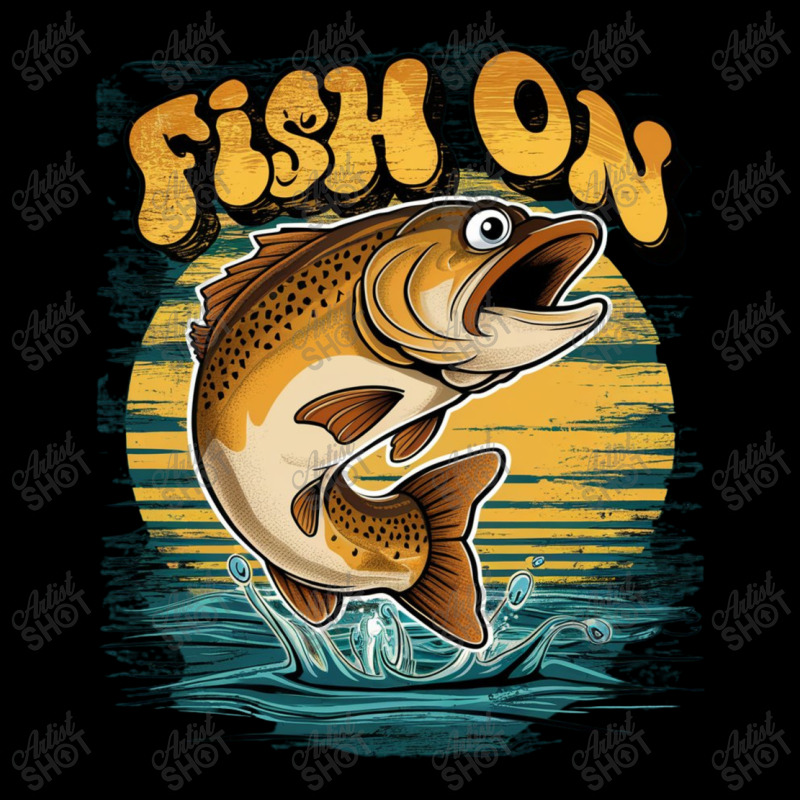 Fish On Adjustable Cap | Artistshot