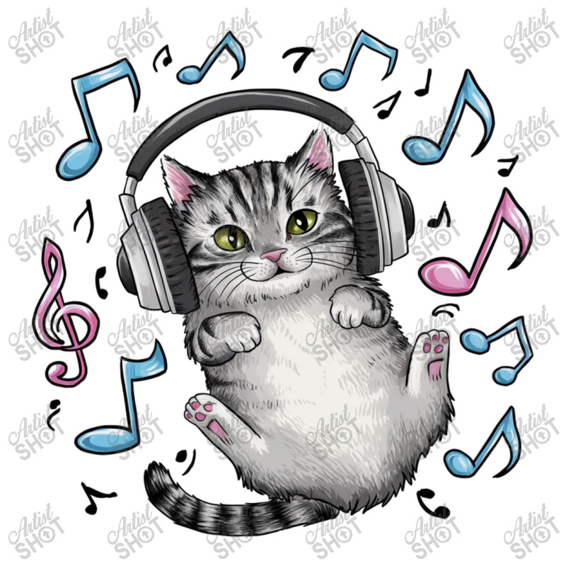 A Cat Wearing Earphones Baby Tee by Kenneth | Artistshot