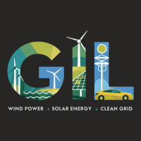 Wind Power, Solar Energy, Electric Vehicles Ladies Fitted T-shirt | Artistshot