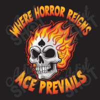 A Skull On Fire With Ace Of Spades T-shirt | Artistshot