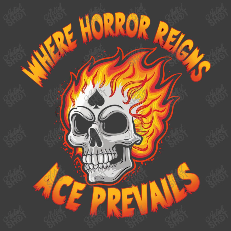 A Skull On Fire With Ace Of Spades Men's Polo Shirt | Artistshot