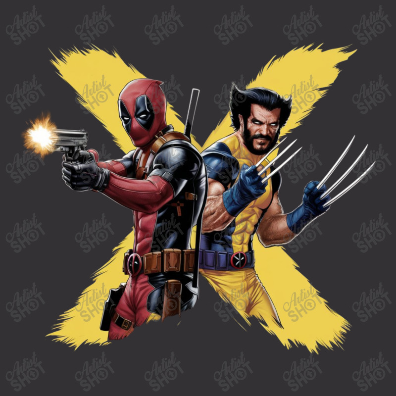 Deadpool And Wolverine (2) Vintage Hoodie And Short Set | Artistshot