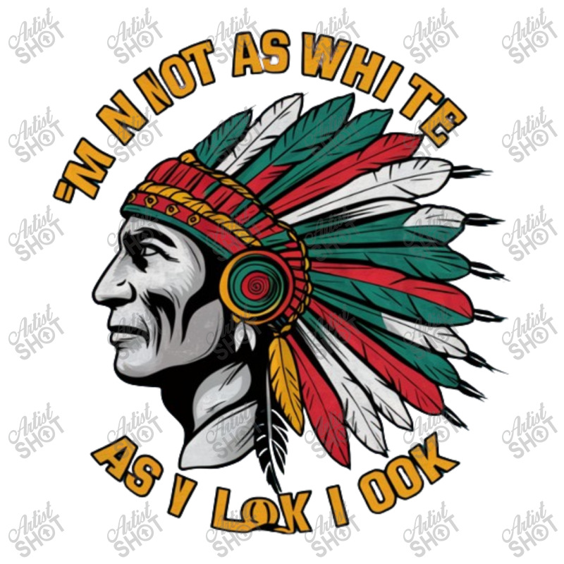 I'm Not As White As I Look Native American Indian Raglan Crop Top by Donna Schennum | Artistshot