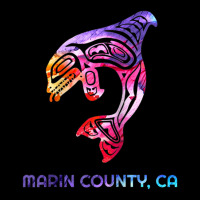 Marin County California Orca Killer Whale Native American Raglan Baseb Maternity Scoop Neck T-shirt | Artistshot