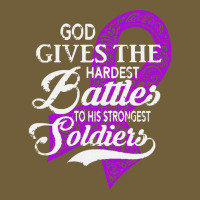 Alzheimers Awareness T  Shirt God Gives The Hardest Battles Strongest Retro Trucker Cap | Artistshot