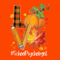 Love School Psychologist Fall Leaves Autumn Season Pumpkin T Shirt Retro Trucker Cap | Artistshot