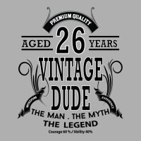 Vintage Dud Aged 26 Years Ladies Fitted T-shirt | Artistshot