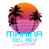 Marina Del Rey California Retro 80s T Shirt Seamless Cap | Artistshot