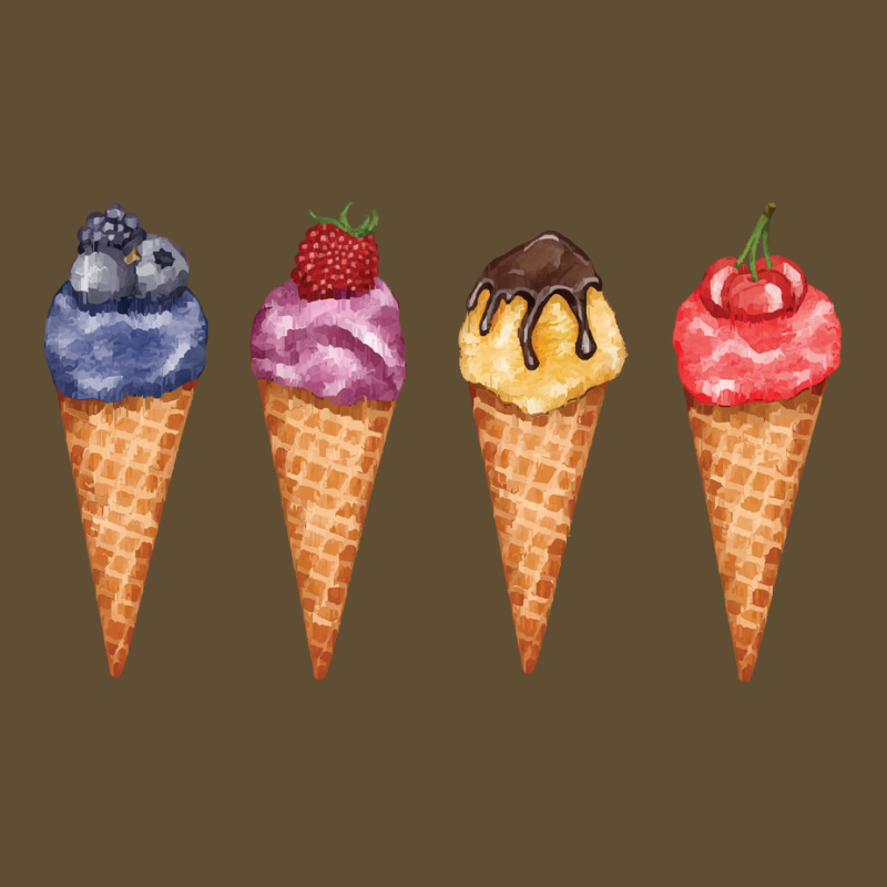 Assorted Ice Cream Cones T  Shirt Assorted Ice Cream Cones Set   Blueb Seamless Cap by thymeartiste | Artistshot