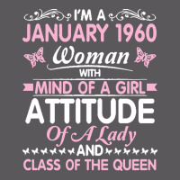 Birthday 61 Years Born In January 1960 T  Shirt I'm A January Woman 19 Seamless Cap | Artistshot