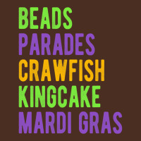 Beads, Parades, Crawfish, Kingcake, Mardi Gras T Shirt Yupoong Trucker Cap | Artistshot