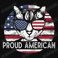 Us Flag Cat 4th Of July Proud And Independent Cat Of United States Of Foam Snapback Hat | Artistshot