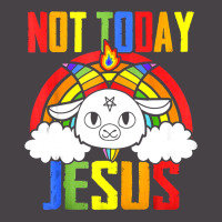 Not Today Jesus Unicorn Satan Goat Satanic Rainbow Satanism Tank Top 5 Panel Snapback Cap | Artistshot