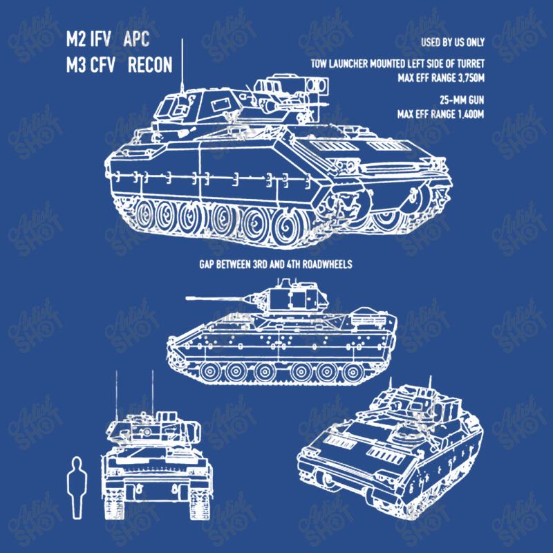 M2 Bradley Ifv M3 Cfv Us Army Recon Blueprint Basic Backpack by naeshastores | Artistshot