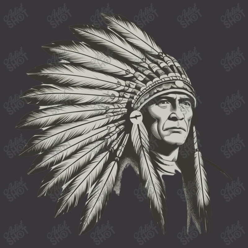 An Indian Chief Ladies Curvy T-Shirt by Donna Schennum | Artistshot