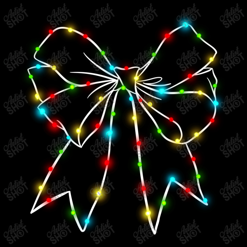 Christmas Light Bow Long Sleeve Shirts by Oma's Magic World | Artistshot