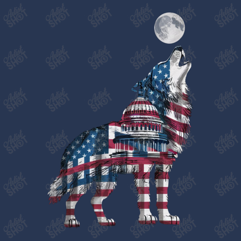 A Powerful Wolf Howling At The Moon Ladies Denim Jacket by Donna Schennum | Artistshot