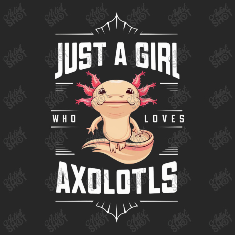 Ust A Girl,who Loves Axolotls' Men's T-shirt Pajama Set by Donna Schennum | Artistshot