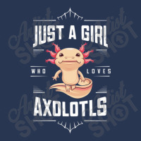 Ust A Girl,who Loves Axolotls' Men Denim Jacket | Artistshot