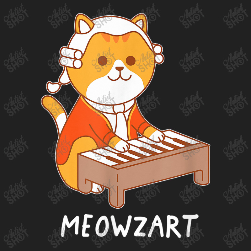 Meowzart Cat Classical Music Piano Funny Basic T-shirt | Artistshot