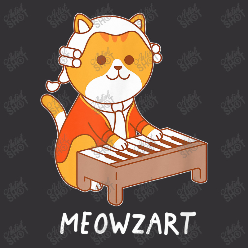 Meowzart Cat Classical Music Piano Funny Vintage Short | Artistshot