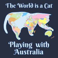 Funny World Is A Cat Playing Map T Shirt Retro Trucker Cap | Artistshot