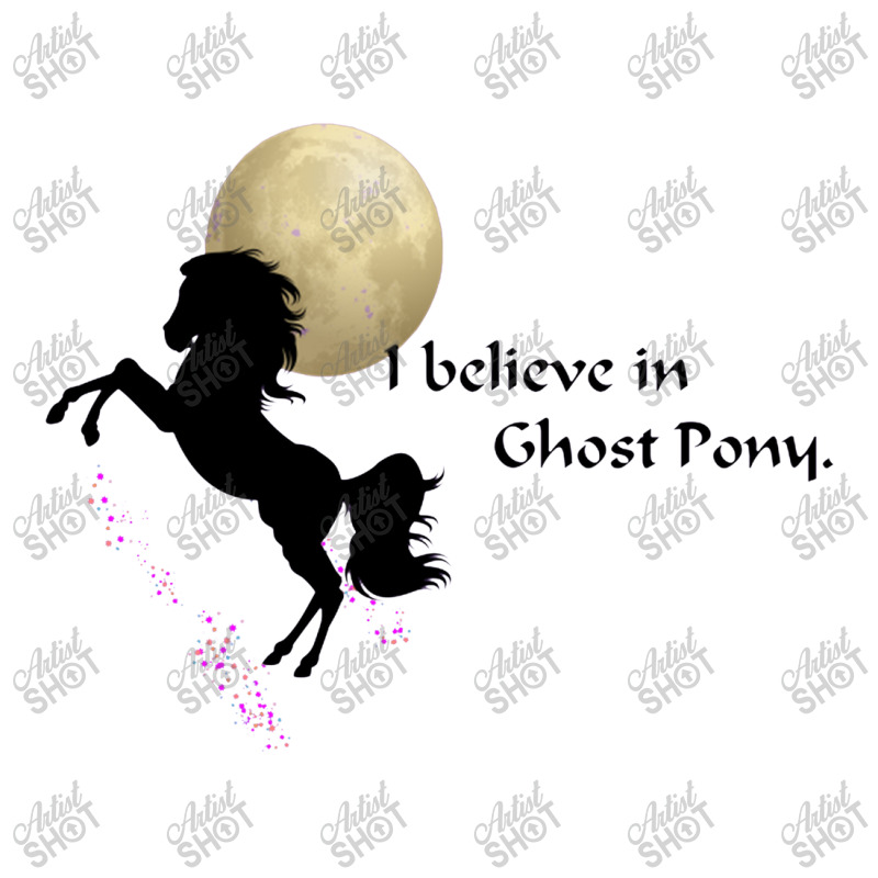 I Believe In Ghost Pony Retro Trucker Cap | Artistshot