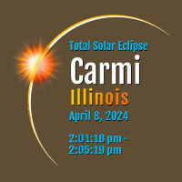 Carmi Illinois Il Total Solar Eclipse 2024  1  T Shirt Seamless Cap | Artistshot