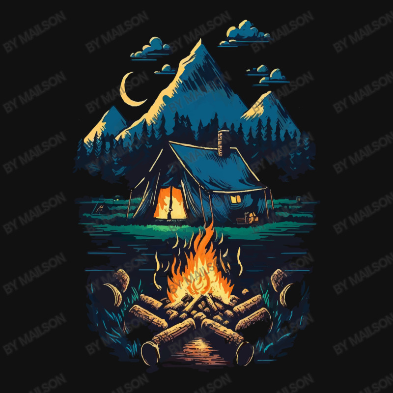 Mountains Campfire Rear Car Mat | Artistshot