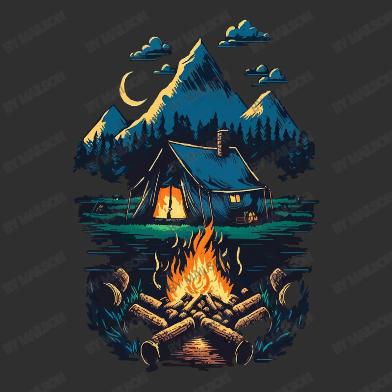 Mountains Campfire Square Leatherette Patch | Artistshot