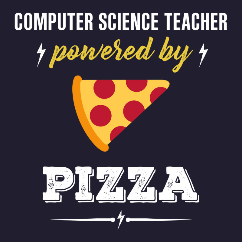 Computer Science Teacher Powered By Pizza Funny Gift Seamless Cap | Artistshot