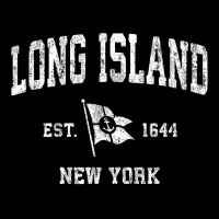 Long Island Nyc New York Ny Vintage Boat Anchor Flag Tee Yupoong Trucker Cap | Artistshot