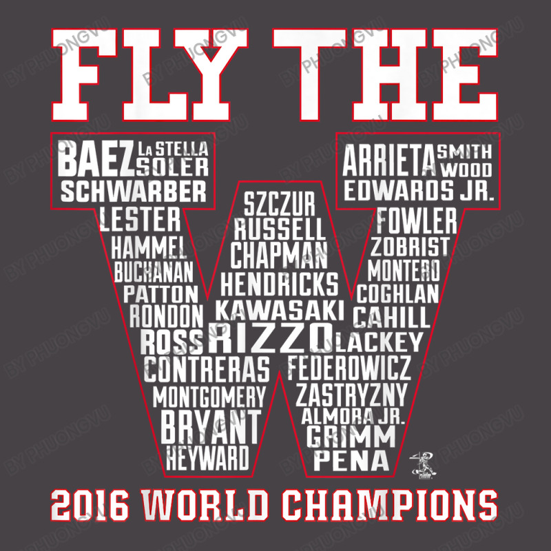 Anthony Rizzo Fly The W Roster 2016 World Champions T Shirt 5 panel snapback cap by phuongvu | Artistshot